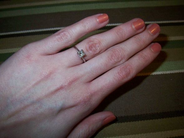 Please show me your thing banned e rings. The thinner the better. Thanks :  wedding thin band e ring 1 Oohshiny