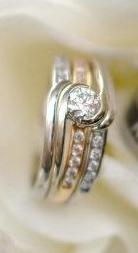 My Two Tone Ring Inspiration : wedding ring yellow pink non tradional cintrine sapphire engagement 310830 10150380237827464 549152463 10552709 363746371 N