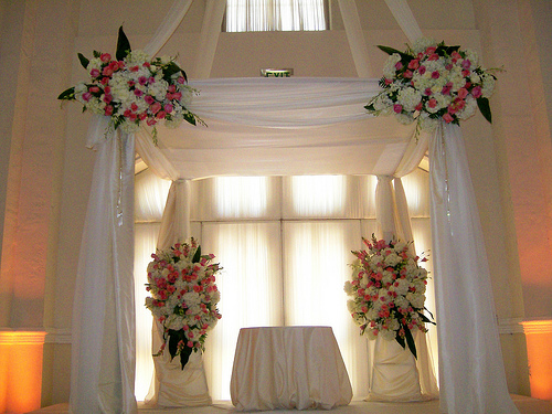I have a white wedding canopy chuppah for rent for 200 It is a simple 
