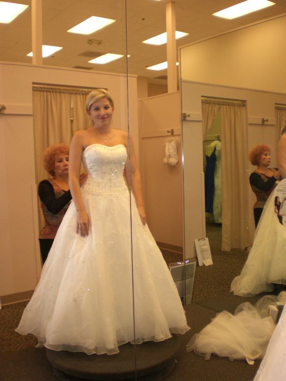 May I See YOU in your David's Bridal Dress? Pretty please!! :  wedding CIMG0138