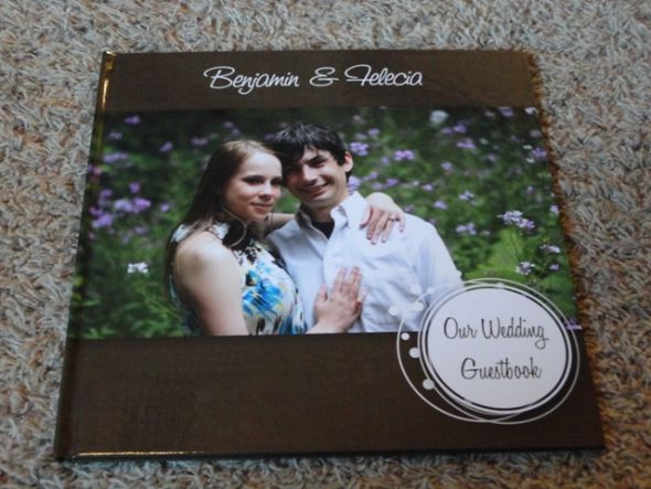 Yea! My Semi-DIY Guestbook from Mixbook, I <3 it!!!! :  wedding guestbook mixbook DSC00128