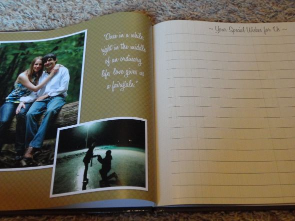 Yea! My Semi-DIY Guestbook from Mixbook, I <3 it!!!! :  wedding guestbook mixbook DSC00132
