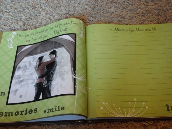 Yea! My Semi-DIY Guestbook from Mixbook, I <3 it!!!! :  wedding guestbook mixbook DSC00133