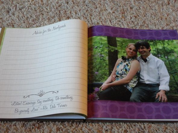 Yea! My Semi-DIY Guestbook from Mixbook, I <3 it!!!! :  wedding guestbook mixbook DSC00135