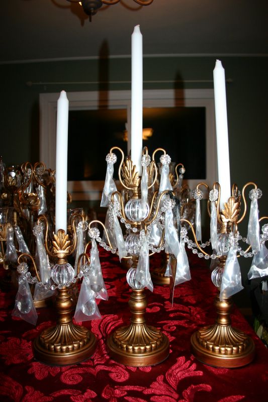 Want to share gold chargers/candelabras/linens? :  wedding candelabra candelabras opulent reception table IMG 7845