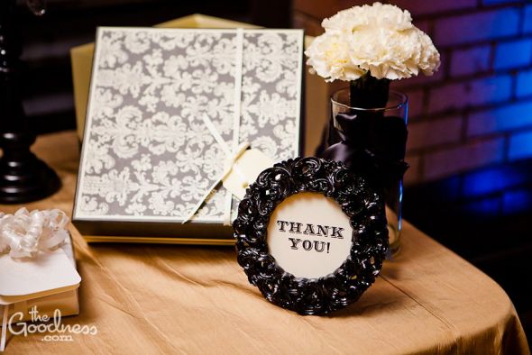 Black and Ivory Centerpieces : wedding black and ivory centerpieces dessert table 441