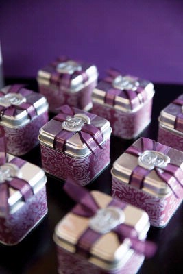 Need help...Vote on tea favors!! :  wedding tea favors Purpletin