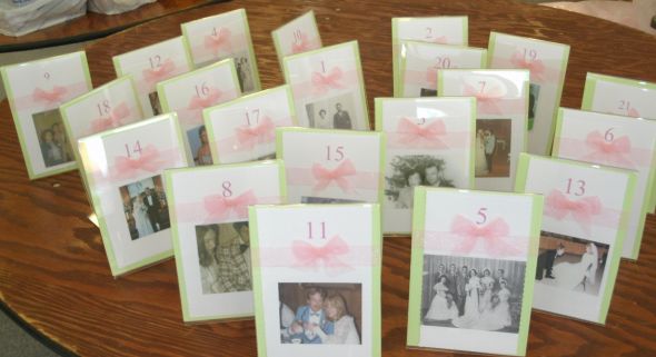 Family and Friends Vintage Wedding Table Number Cards wedding wedding 