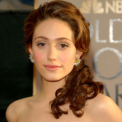 Wedding day hair...help! : wedding hair wedding day updo Emmy Rossum