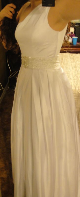 Kate's second dress & my Second Dress!! kinda looks alike! :  wedding royal wedding dress second dress kates dress trash the dress look a like one shoulder 1 alfred sung bridesmaid reception dress DSC06439