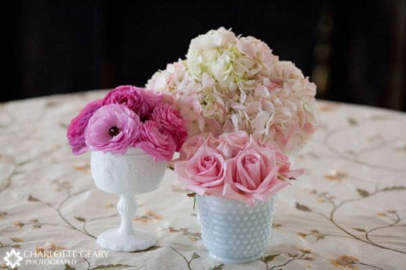 Pink + Grey Wedding Decor Suggestions : wedding Weddingcenterpieces053