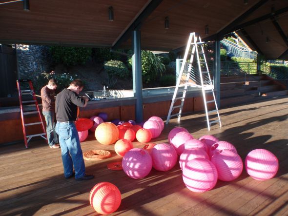 Paper Lanterns for SALE- 20 inch Fuschia, 12 inch Lavendar) : wedding paper lanterns Paper Lanterns