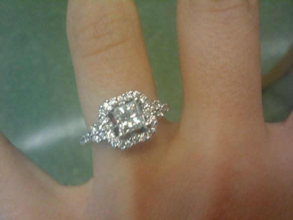 Just for fun - Does your dress match the style of your E-ring? Post Pics! :  wedding Ring