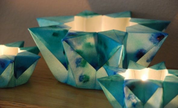 Waldort Star Lanterns : wedding paper lanterns star water color Star Latern