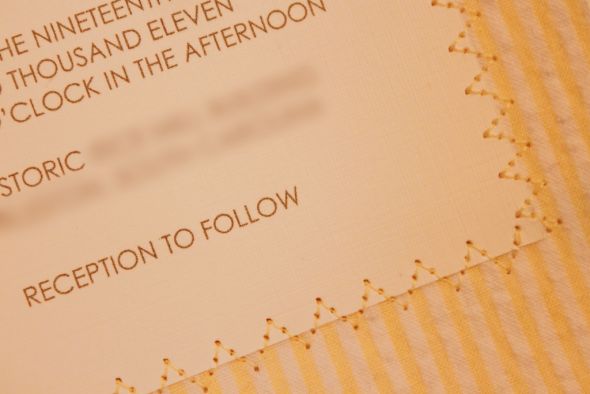My Custom Made Seersucker Invitation How To :  wedding 2011 01 06 At 10 31 41