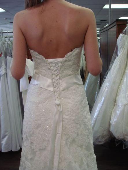 does my corset back look too big to you? --UPDATE! [pics] :  wedding corset alterations tight loose small too help second fitting Fitting 2 Corset