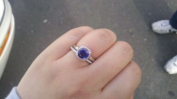 Sapphire E-rings - Please Post 'em! :  wedding sapphire engagement ring engagement ring nontraditional rings 2011 02 14 15 24 15 777