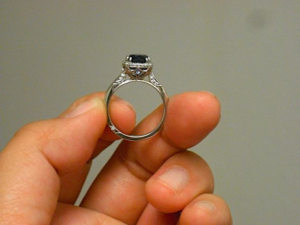 Show me your halos...from the side!! :  wedding halo setting side profile CIMG2756