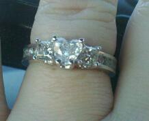 Post your heart shaped engagement rings :  wedding heart diamond moissanite sapphire emerald ring engagement fiance love white gold IMG 20110223 162547 1