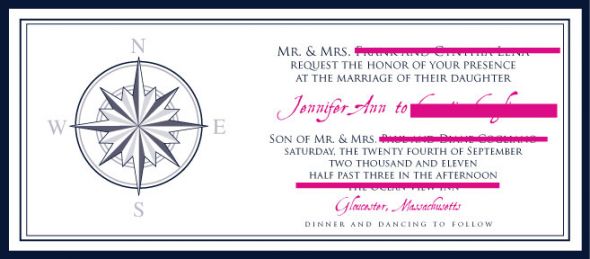 Lets see those DIY invites! : wedding Invite Nautical