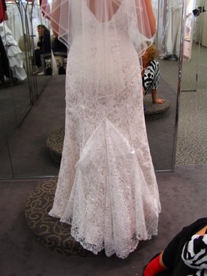 Bustling my David's t9612 :  wedding t9612 bustle tailoring IMG 2374