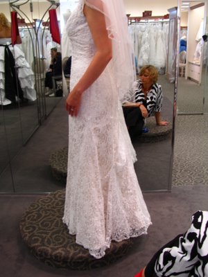 Bustling my David's t9612 :  wedding t9612 bustle tailoring IMG 2375