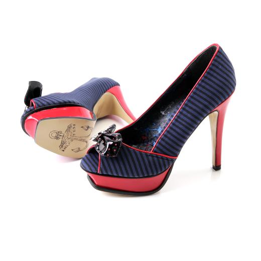friend called the shoes i want to wear stripper shoes! :  wedding shoes Iron Fist Sinking Ships Platform High Heel Womens Shoes Navy Black 15000024 0 1280594955000