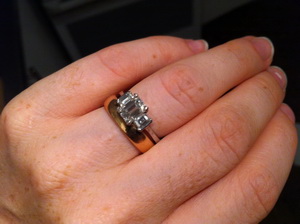 Please show me your wedding bands with three stones e-rings!! :  wedding rings three stones wedding bands Photo 2.044JPG