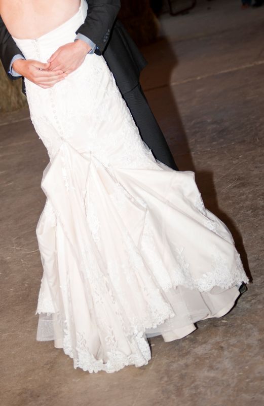 Allure Exclusive #2302 Lace Dress size 10 :  wedding allure 2302 lace dress ivory lace dress size 10 ivory dress KM1 9301 Cropped