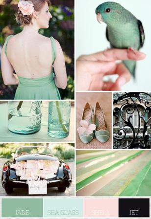 Show Me Your Favorite Mismatched BM Dresses :  wedding mismatched bridesmaids dress Jadeseaglasspalette2