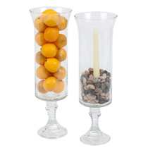 Share photos of your dollar tree decorations here! : wedding centerpiece decor dollar tree budget Hurrican Vase Ensemble