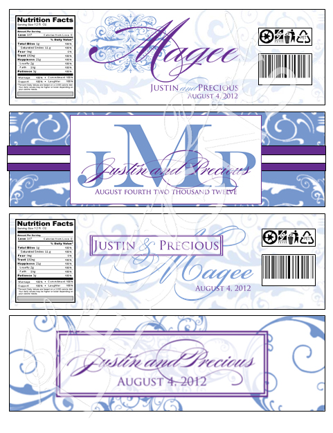 Water Bottle Labels