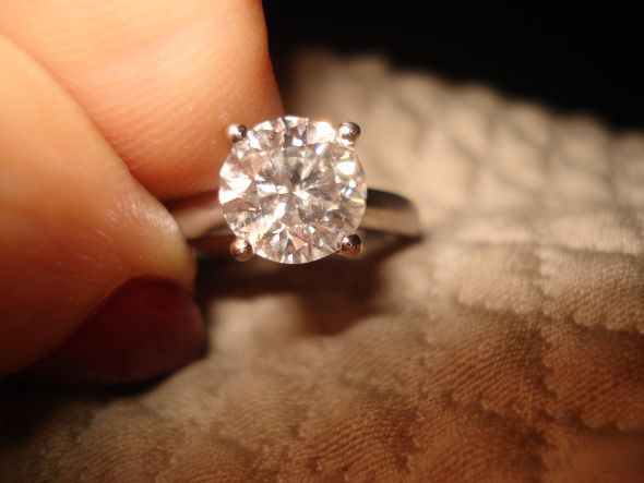 Solitaire (or any:) e-rings with wedding bands....Ring Porn please! :  wedding solitaire e ring band Ring 155