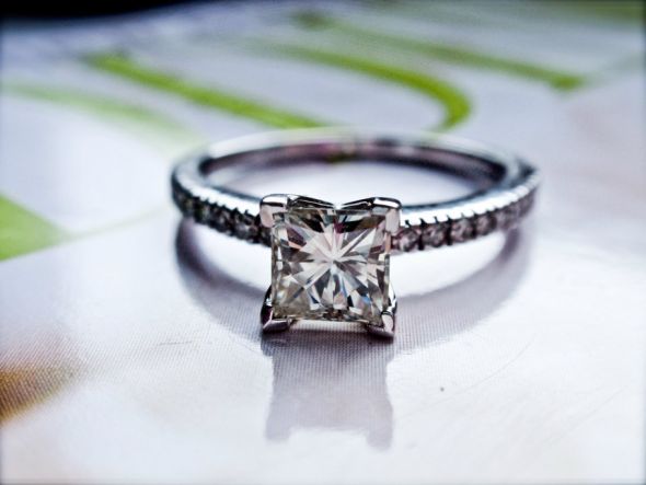 Moissanite, Moissanite! Show me your Moissanite! :  wedding moissanite forever brilliant charles and colvard danhov enhanced moissanite halo 51671 713104845027 1607359 40666125 1072166 O