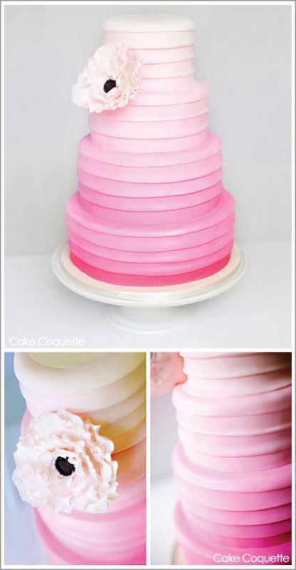 wedding Ombre Cake Pink And here is what I gotstill cute but so not the 