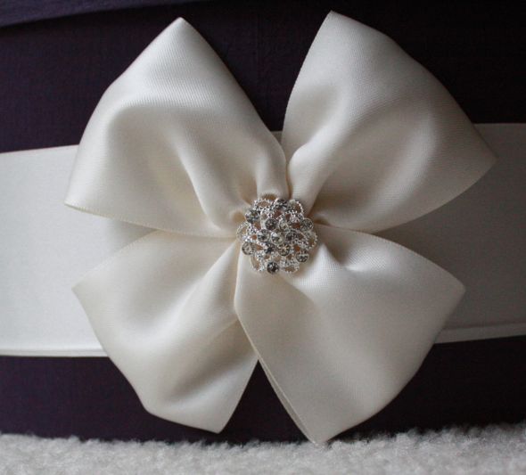 My DIY Cardbox wedding card box diy silk ribbon money saver purple