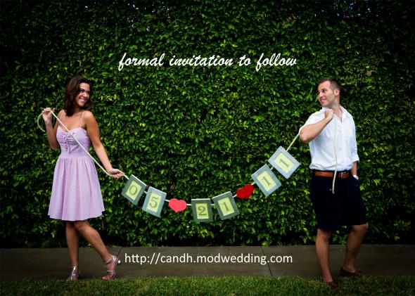 Engagement Shoot :  wedding Savethedateback