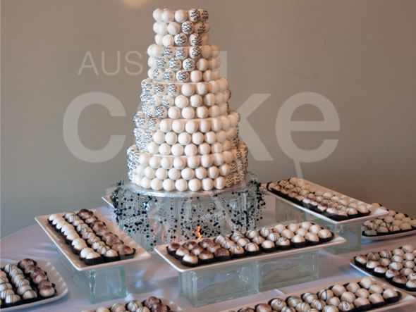 Let them eat... cake balls!? : wedding reception cake dessert Cake