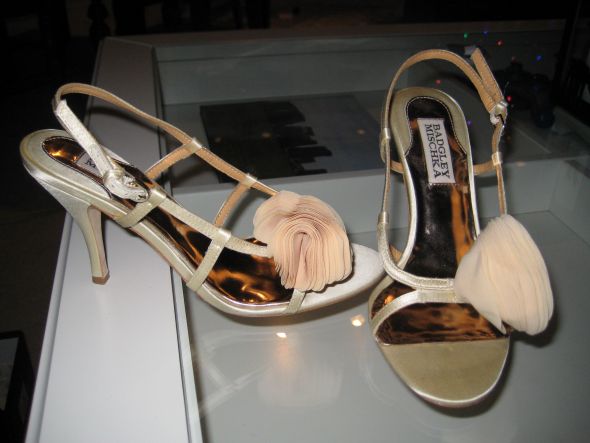 Selling: Badgley Mischka Raquel : wedding badgley mischka raquel gold shoes gold shoes IMG 3145