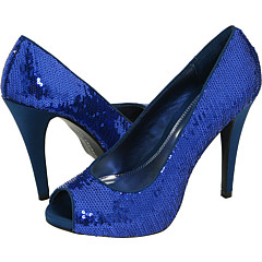 The blue shoe obsession continues...(pic heavy) :  wedding blue shoes royal blue navy blue nina menbur glint Chinese Laundry