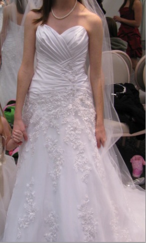 The wedding day jewelry! :  wedding bridal jewelry necklace bracelet earings kohls jcp Front Of Dress