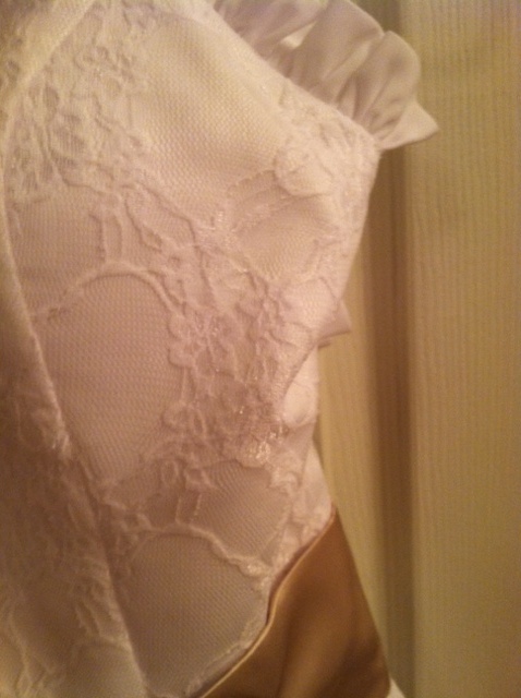 I am in LOVE am I Crazy? :  wedding dress reception white lace Dress6