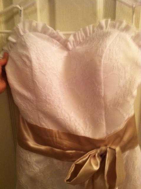 I am in LOVE am I Crazy? :  wedding dress reception white lace Phot5o