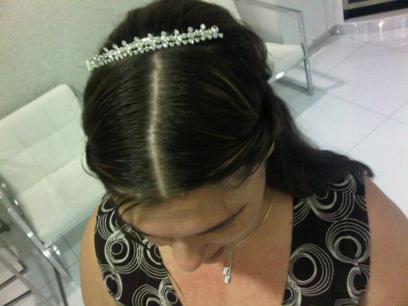Post your headpieces, hair combs, hair flowers, etc! :  wedding hair headpiece headband flower comb IMG00550 20101211 1334