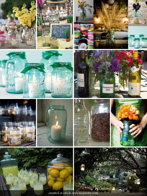 I want to use Mason Jars for center pieces as well as drinking glasses