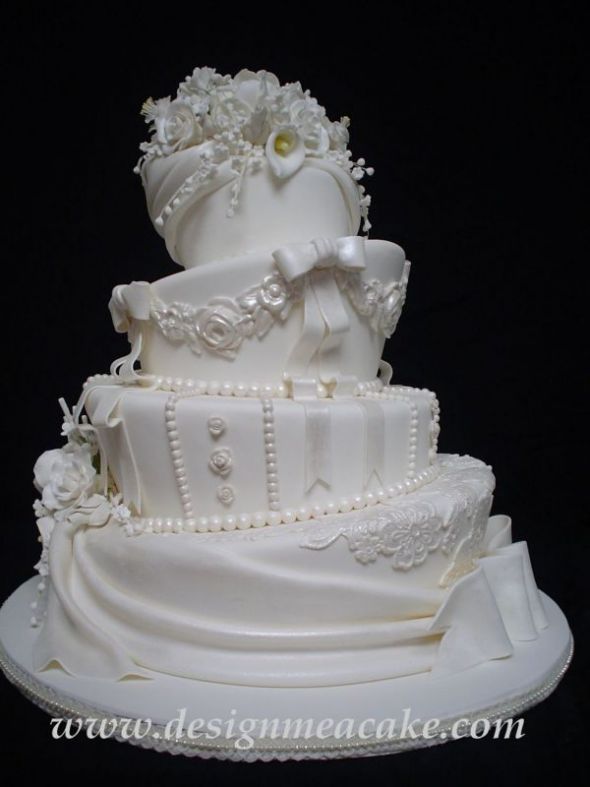 Please Post a Picture of Your Wedding Cake :  wedding wedding cake Normal DSC02945