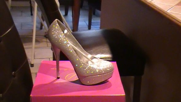 Brand New Silver Sparkle Pumps in box Never been worn
