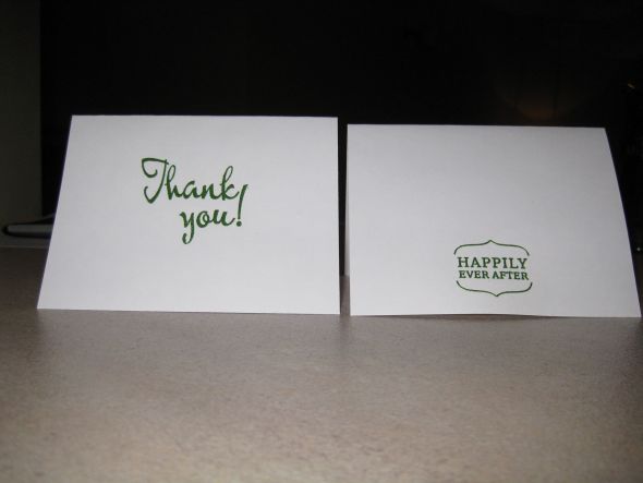 Embossed Thank You Cards