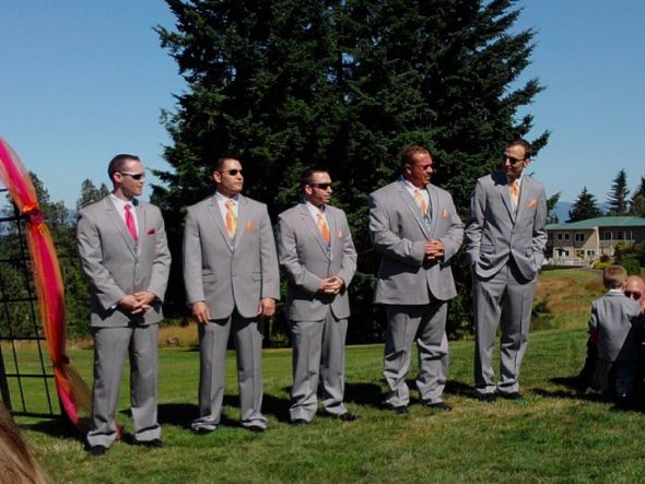 The guys in gray wedding orange pink silver 261891 1800881228939 