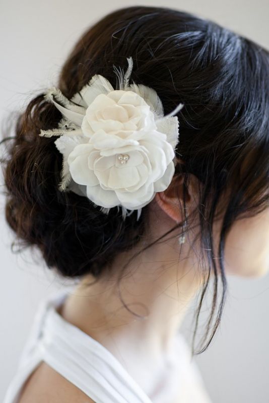 Flower in your hair wedding hair flower accessory Hair Flower 1 year ago